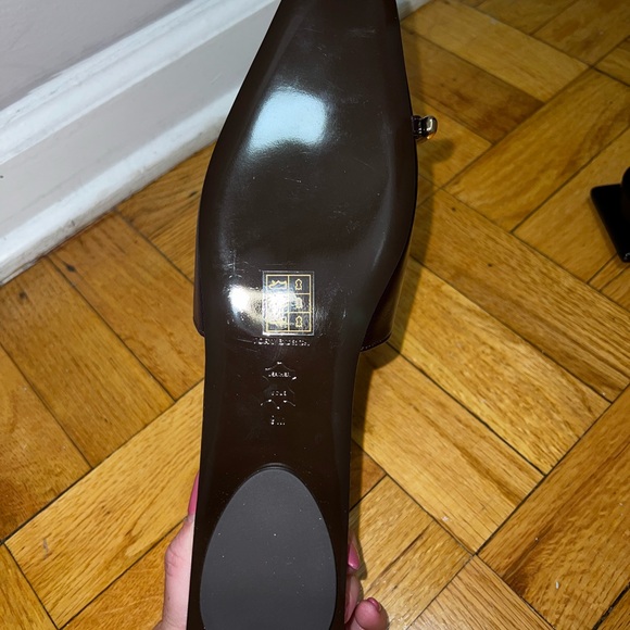 Tory Burch Pierced Mule in Plum - Picture 7 of 8
